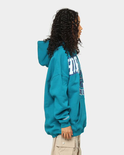 Mitchell & Ness Charlotte Hornets XL Arch Hood Faded Teal