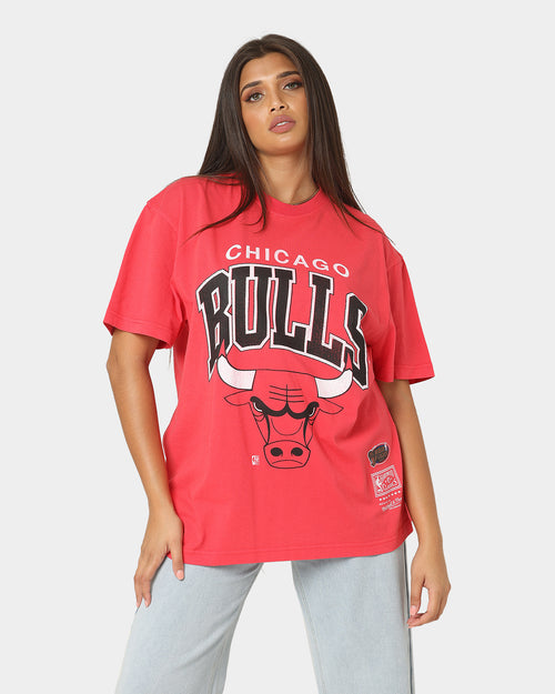 Mitchell & Ness Chicago Bulls XL Arch Vintage T-Shirt Faded Red