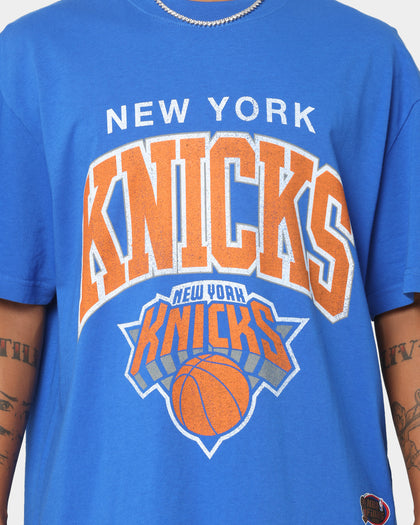 Mitchell & Ness New York Knicks XL Arch Vintage T-Shirt Faded Royal
