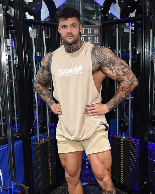 Carre Restart TA Apparel Muscle T-Shirt Stone