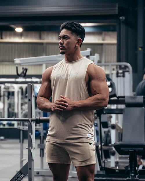 Carre Restart TA Apparel Muscle T-Shirt Stone