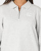 Carré Revolutionnaires Zip Long Sleeve Polo Shirt Grey Marle