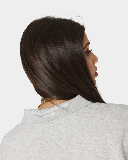 Carré Revolutionnaires Zip Long Sleeve Polo Shirt Grey Marle