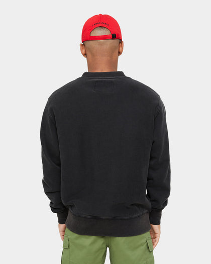 Carre Skull & Rose Vintage Crewneck Washed Black