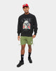 Carre Skull & Rose Vintage Crewneck Washed Black