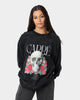 Carre Skull & Rose Vintage Crewneck Washed Black