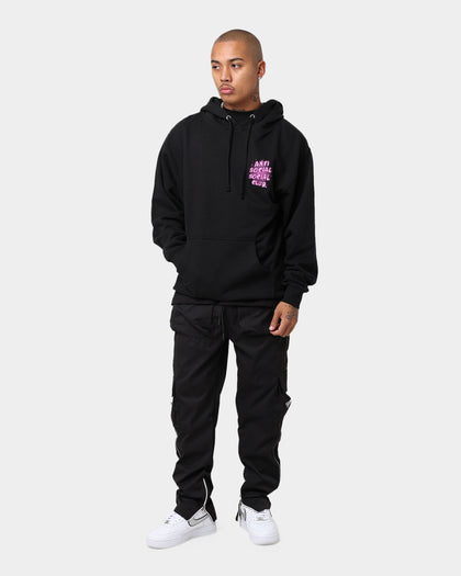 Anti Social Social Club I See Pink Hoodie Black