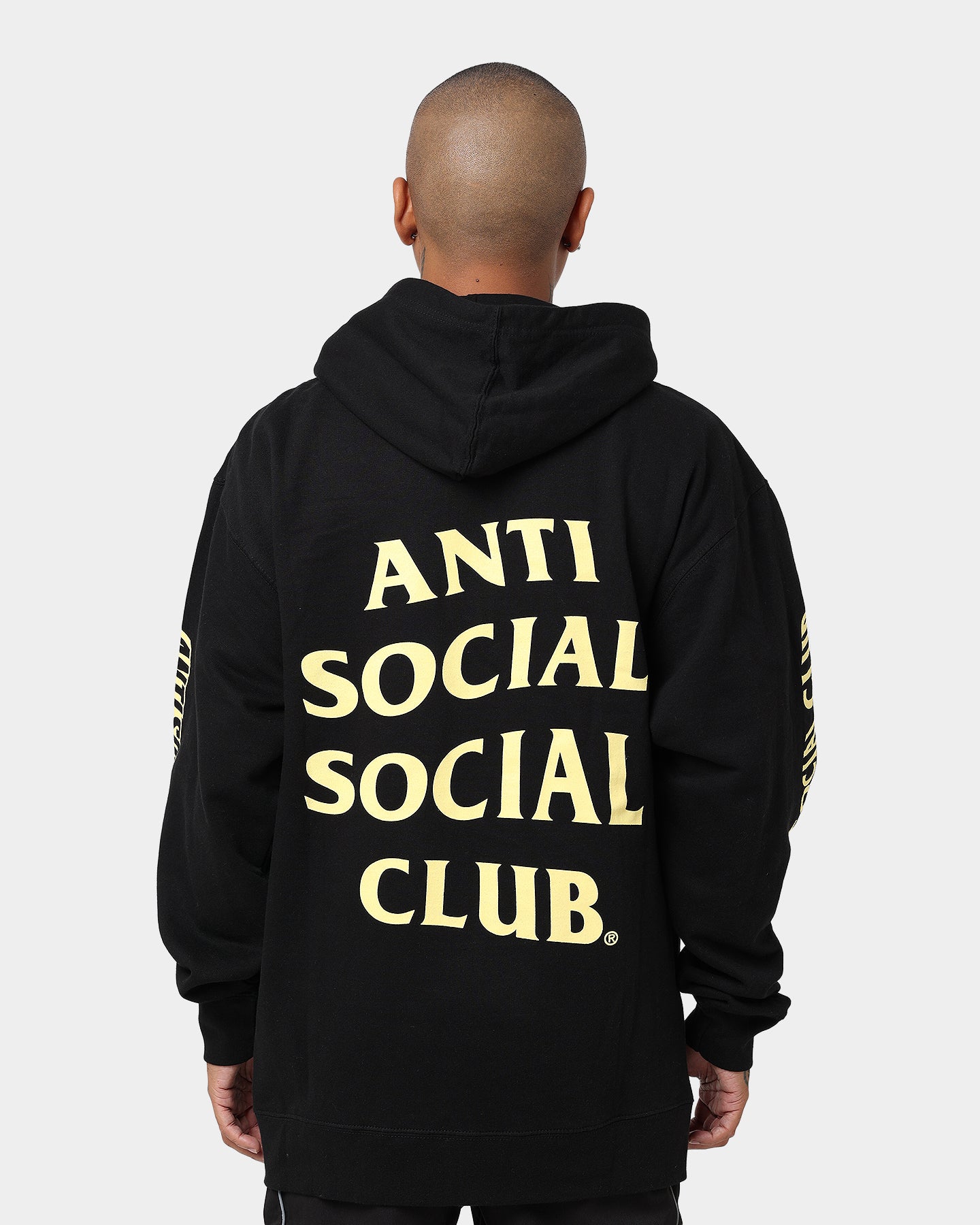 Anti Social Social Club Split Zip Hoodie Black | Culture Kings US
