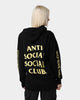 Anti Social Social Club Split Zip Hoodie Black