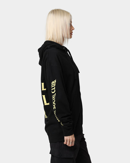 Anti Social Social Club Split Zip Hoodie Black