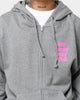 Anti Social Social Club Split Zip Hoodie Grey