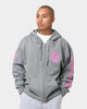 Anti Social Social Club Split Zip Hoodie Grey