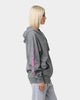 Anti Social Social Club Split Zip Hoodie Grey