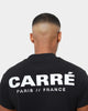 Carre Premium Motion Double Mockneck T-shirt Black