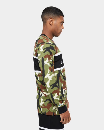 Carre Revolution Classic Long Sleeve T-Shirt Woodland Camo