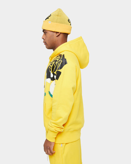 Carre Volle Rose Button Up Hoodie Yellow