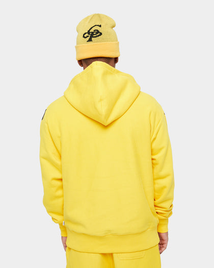 Carre Volle Rose Button Up Hoodie Yellow