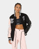 The Anti Order Dead Pixel Leather Varsity Jacket Black/Pink