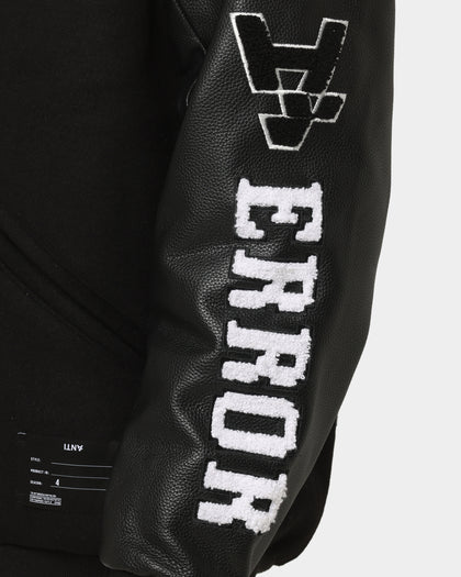 The Anti Order Dead Pixel Leather Varsity Jacket Black/Pink