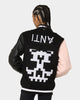 The Anti Order Dead Pixel Leather Varsity Jacket Black/Pink
