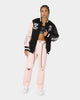 The Anti Order Dead Pixel Leather Varsity Jacket Black/Pink
