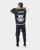 The Anti Order Dead Pixel Leather Varsity Jacket Jacket Navy/Black