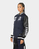 The Anti Order Dead Pixel Leather Varsity Jacket Jacket Navy/Black