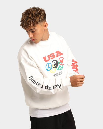 Loiter Tribute Crewneck Off White