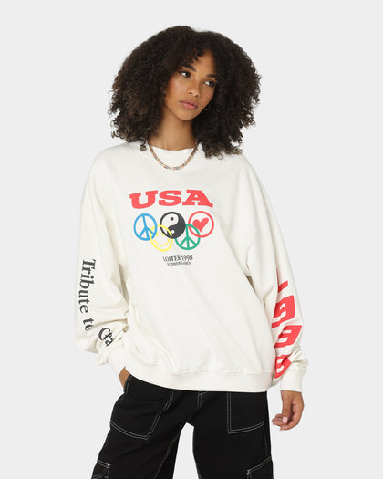 Loiter Tribute Crewneck Off White