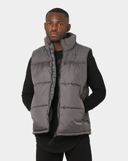 Saint Morta Kingdom Puffer Vest Dark Grey