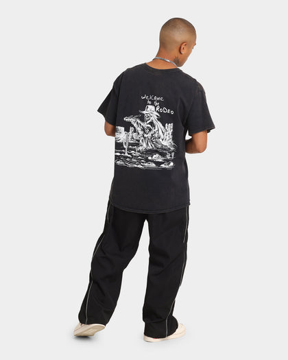 Goat Crew Rodeo Drawing Vintage T-Shirt Black Wash