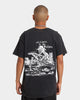 Goat Crew Rodeo Drawing Vintage T-Shirt Black Wash