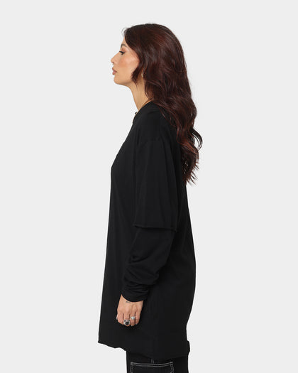 Saint Morta Jail Layered Long Sleeve T-Shirt Black/Black