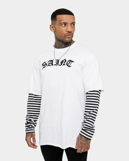 Saint Morta Jail Layered Long Sleeve T-Shirt White/Black