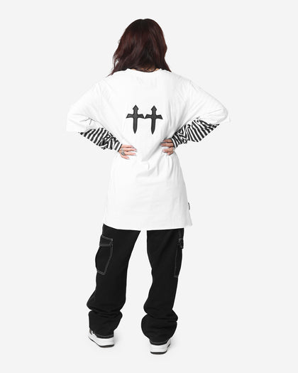 Saint Morta Jail Layered Long Sleeve T-Shirt White/Black