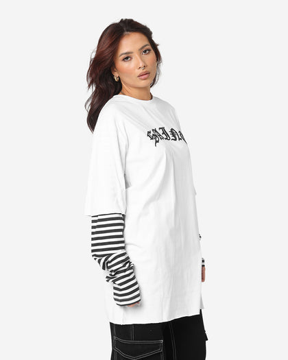 Saint Morta Jail Layered Long Sleeve T-Shirt White/Black