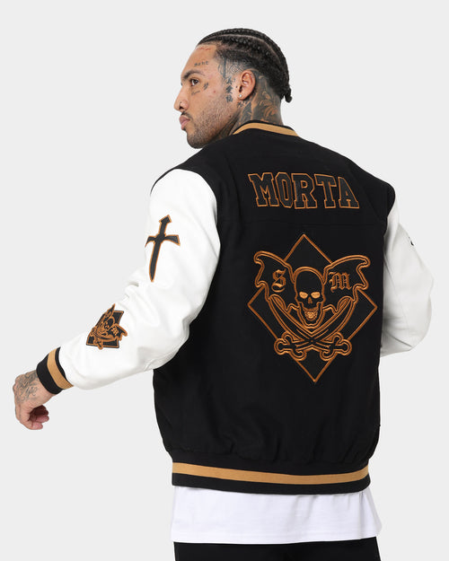 Saint Morta Graveyard Varsity Jacket Black/Tan