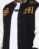 Saint Morta Graveyard Varsity Jacket Black/Tan