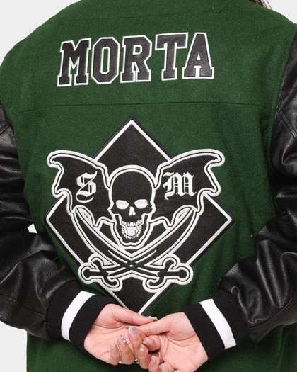Saint Morta Graveyard Varsity Jacket Dark Green/Black