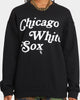 Majestic Athletic Chicago White Sox Team Stack Script Crewneck Black