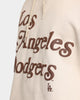 Majestic Athletic Los Angeles Dodgers Team Stack Script Hoodie Sand