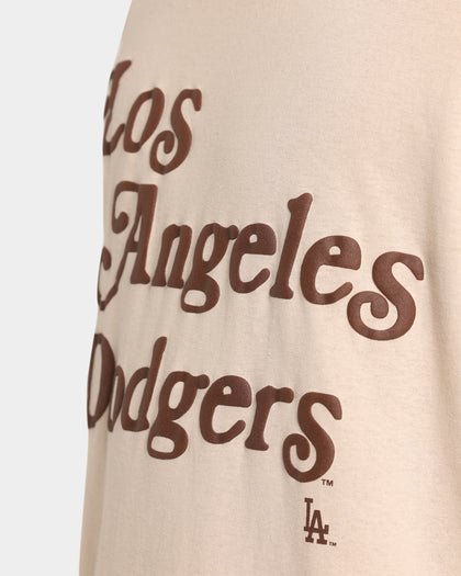 Majestic Athletic Los Angeles Dodgers Team Stack Script Short Sleeve T-Shirt Sand