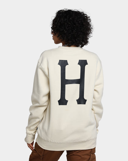 HUF Essentials Classic H Crewneck Natural