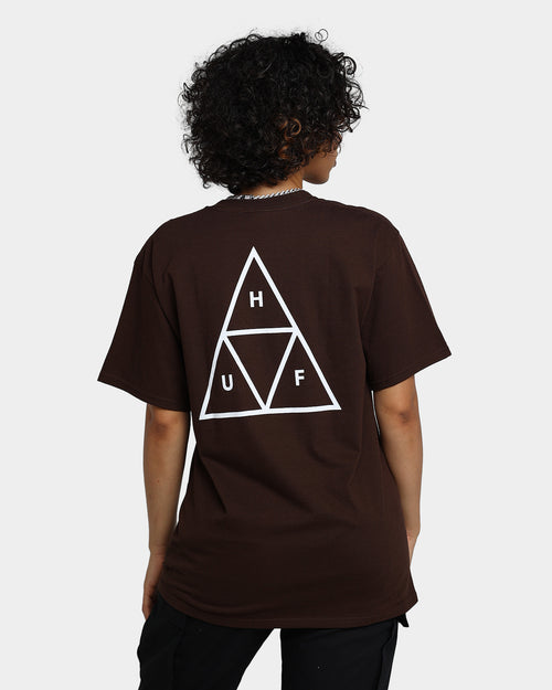 HUF Essentials T-Shirt Chocolate