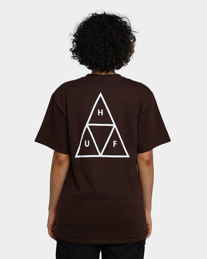 HUF Essentials T-Shirt Chocolate