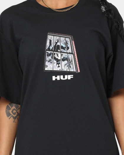 HUF X Marvel Black Suit Spider-man T-Shirt Black
