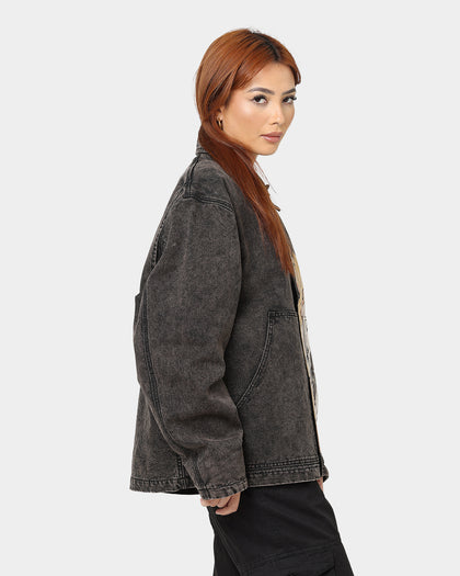 HUF X Marvel Ghost Rider Work Jacket Washed Black