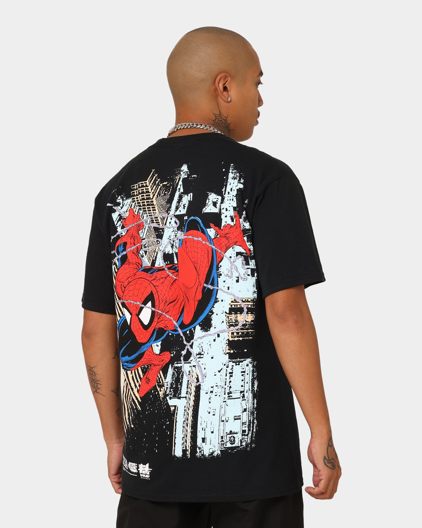 HUF X Marvel Spider-man T-Shirt Black | Culture Kings US