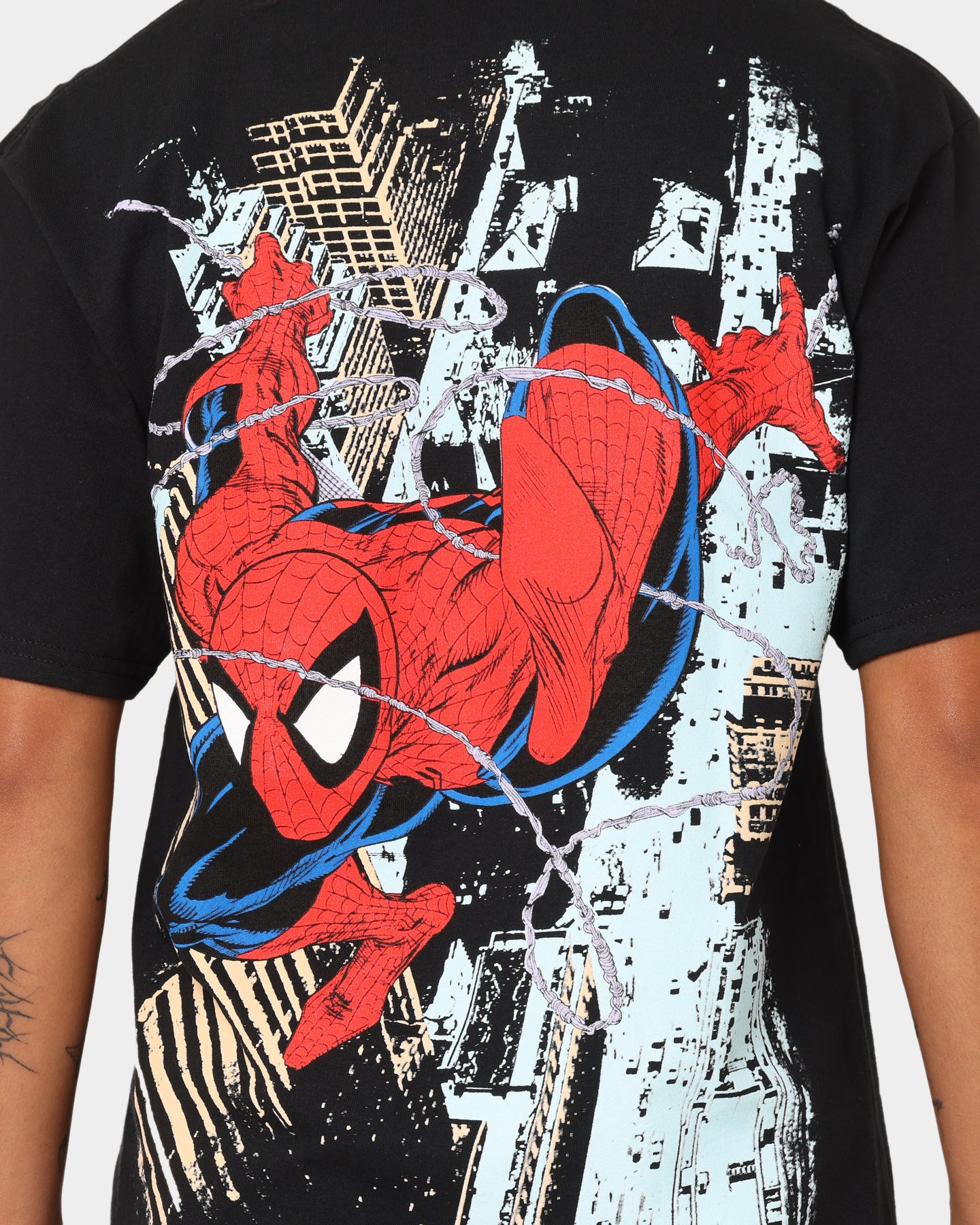 HUF X Marvel Spider-man T-Shirt Black | Culture Kings US