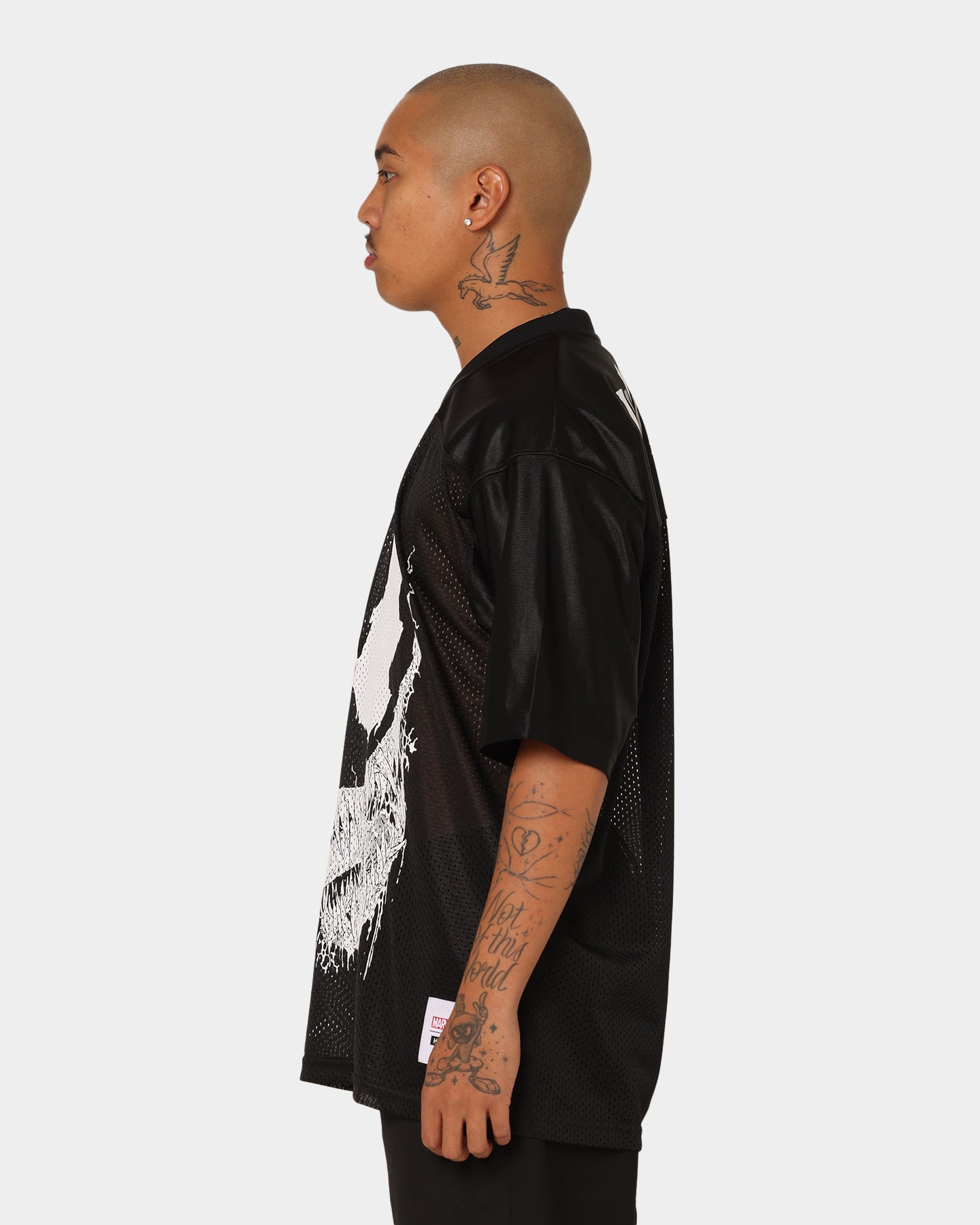 HUF X Marvel Venom Football Jersey Black | Culture Kings US